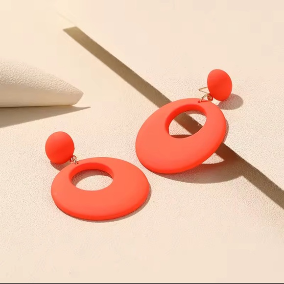 12-Pair Color Pop Retro Hoop - Handmade Earrings - Picture 5 of 13